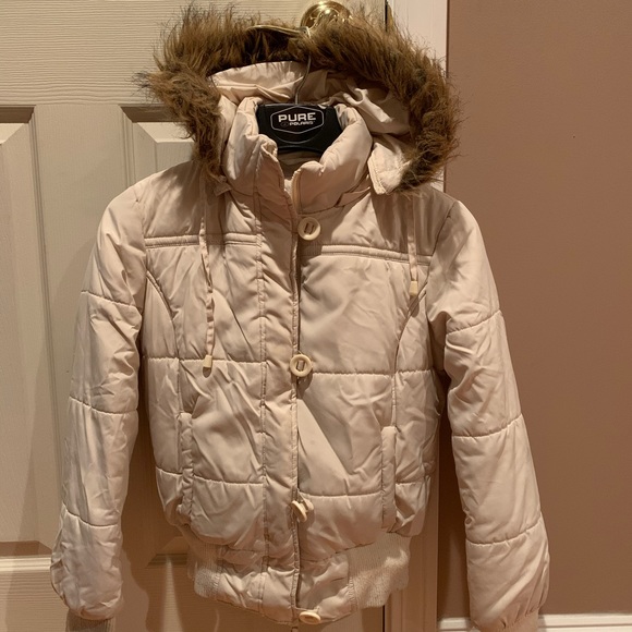 No Boundaries Jackets \u0026 Coats | Girls Cream Puffer Coat | Color: Cream/White | Size: Sg | Klockwood125's Closet
